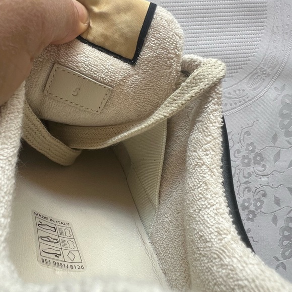 Gucci Men Screeners Leather Black and White Trainers NWB Size 5 (Women’s 8.5) - Picture 15 of 16